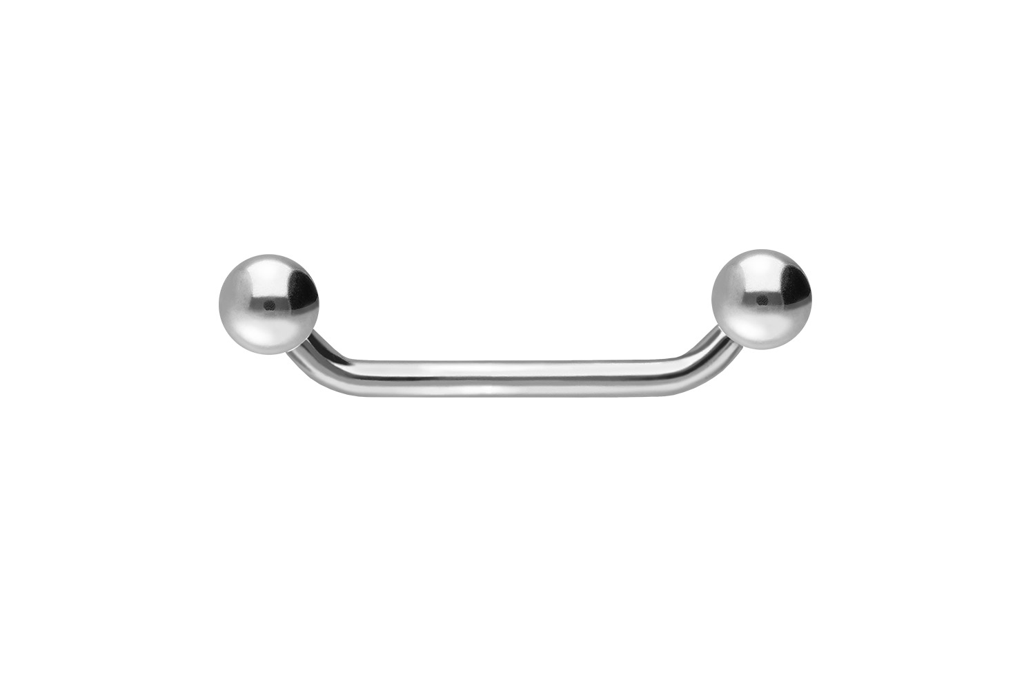 Titan Surface Barbell Piercing (45 Grad) mit Kugeln